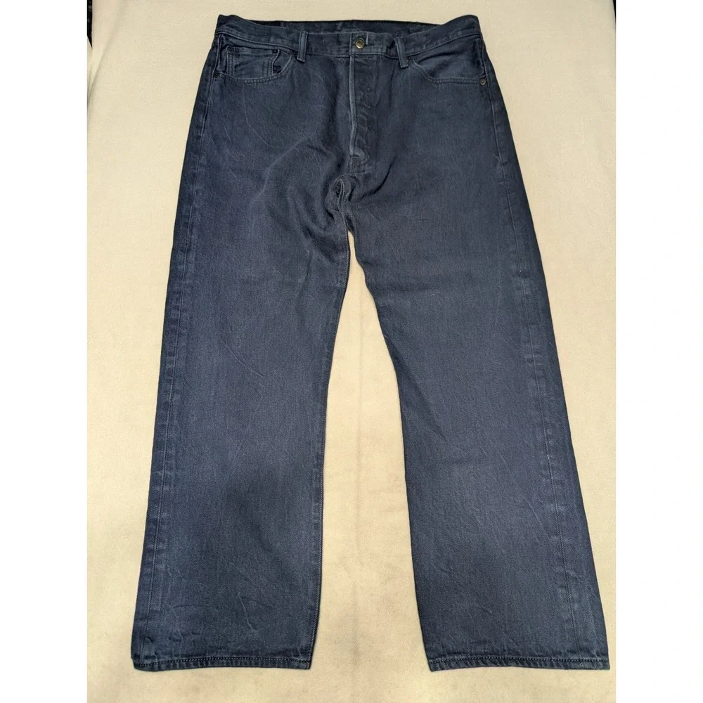 Levi's 501 XX Classic Straight Leg Button Fly Mens Jeans Dark‎ Blue Size 40